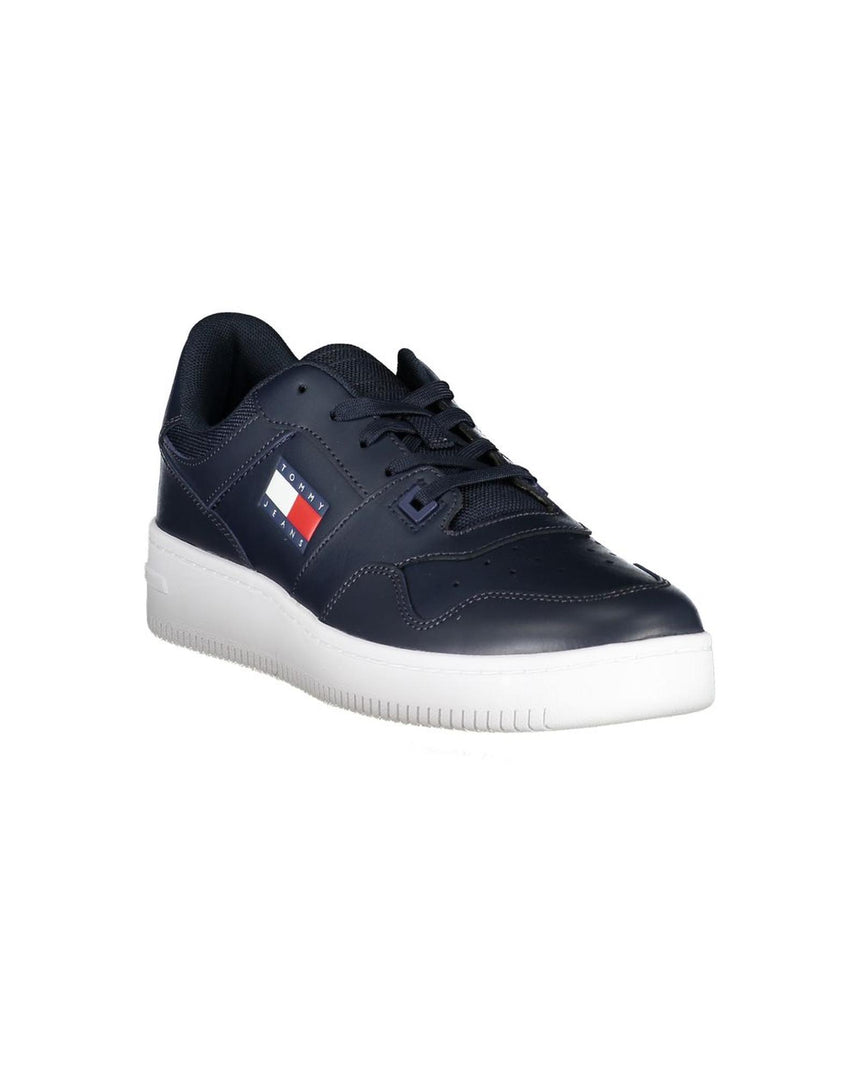 Tommy Hilfiger Men's Blue Polyester Sneaker - 40 EU