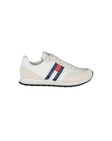 Tommy Hilfiger Men's White Polyester Sneaker - 41 EU