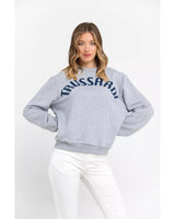 Oversized Round-neck Sweatshirt with Maxi Lettering L Women