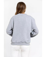 Oversized Round-neck Sweatshirt with Maxi Lettering XS Women