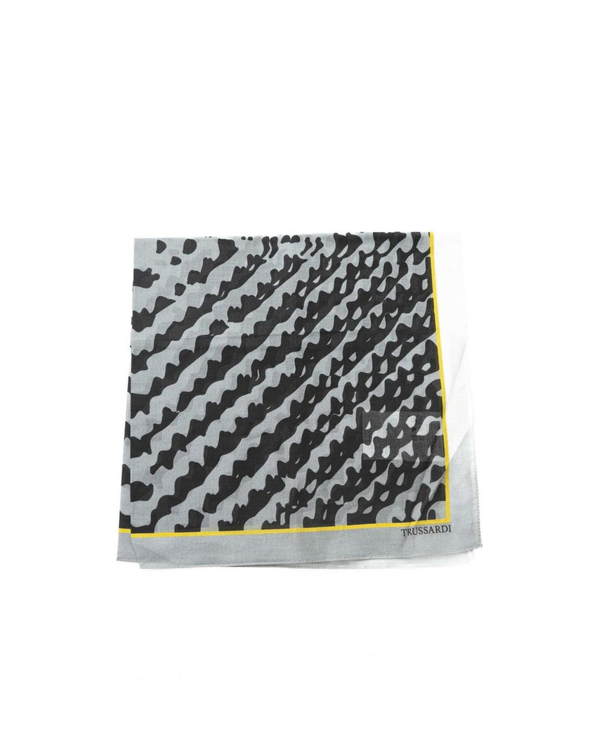 Trussardi Men's Gray Cotton Scarf - One Size