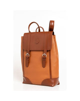 Trussardi Men's Brown Leather Backpack - One Size