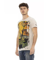 Short Sleeve T-shirt with Round Neck - Front Print 2XL Men