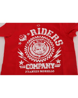 Frankie Morello Crewneck Short Sleeve T-Shirt with Riders Print S Men