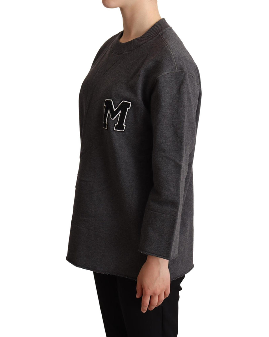 Embroidered Crewneck Pullover Sweater 38 IT Women