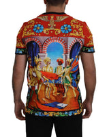 Majolica Soldier Print Crewneck T-Shirt 46 IT Men