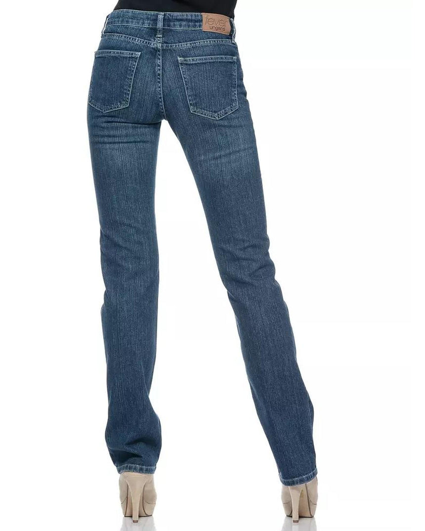 Ungaro Fever Women's Blue Cotton Jeans & Pant - W36 US