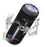 ROYQUEEN Bluetooth Speaker with LED Light,Portable bluetooth speaker with IPX7 Waterproof, Bluetooth 5.3, 20H Battery Life, 360° HD Stereo Sound