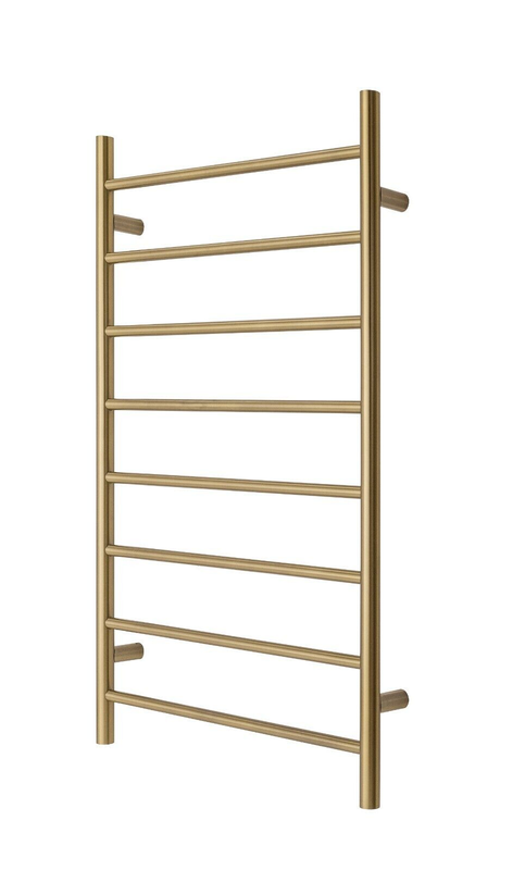 Premium Brushed Gold Towel Rack - 8 Bars, Round Design, AU Standard, 1000x620mm Wide