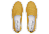 TOMS Womens Canvas Slip On Shoes Sneakers Flats Alpargata Espadrilles - Mustard - US 7