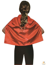 SHORT CAPE Kids Childrens Party Costume Vampire Coat School Team Colours - Red