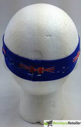 Aussie Flag Australia HEADBAND For Tennis Cricket Australia Day Costume Oz - Blue