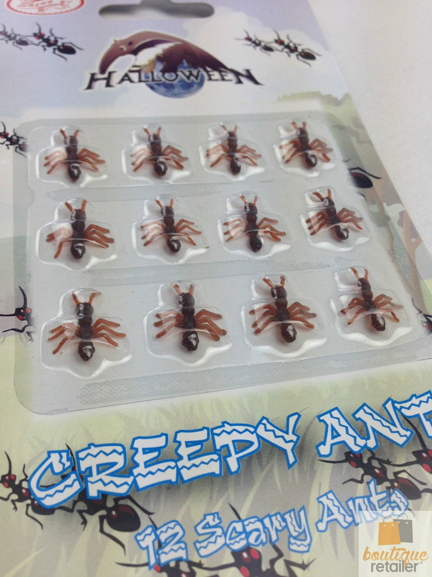 MINI FAKE ANTS Trick Halloween Scary Creepy Joke Prank Small Gag Toy Bug - 240 Ants