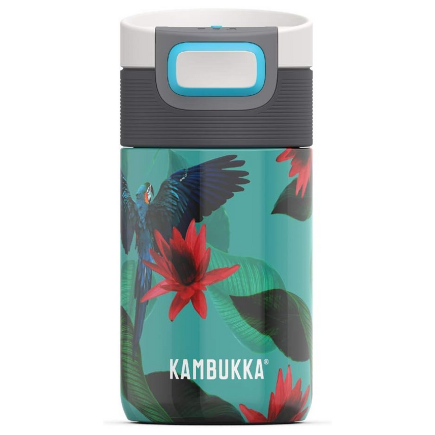 Kambukka Etna Travel Mug Vacuum Insulated 300ml Raspberry 3 in 1 lid - Snapclean