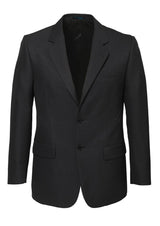 Mens 2 Button Classic Plain Suit Jacket Bamboo Blend Business Wedding  - Charcoal - 122