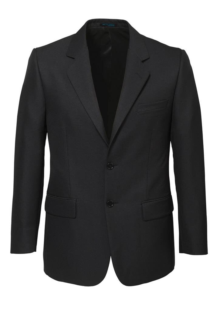 Mens 2 Button Classic Plain Suit Jacket Bamboo Blend Business Wedding  - Charcoal - 132