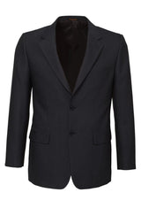 Mens Single Breasted 2 Button Suit Jacket Work Business - Pin Striped - Charcoal - 117