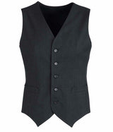 Mens Peaked Vest Waistcoat w/ Knitted Back Suit Formal Wedding Dress Up - Charcoal - 102