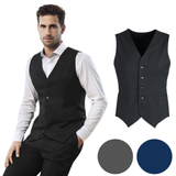 Mens Peaked Vest Waistcoat w/ Knitted Back Suit Formal Wedding Dress Up - Navy - 87