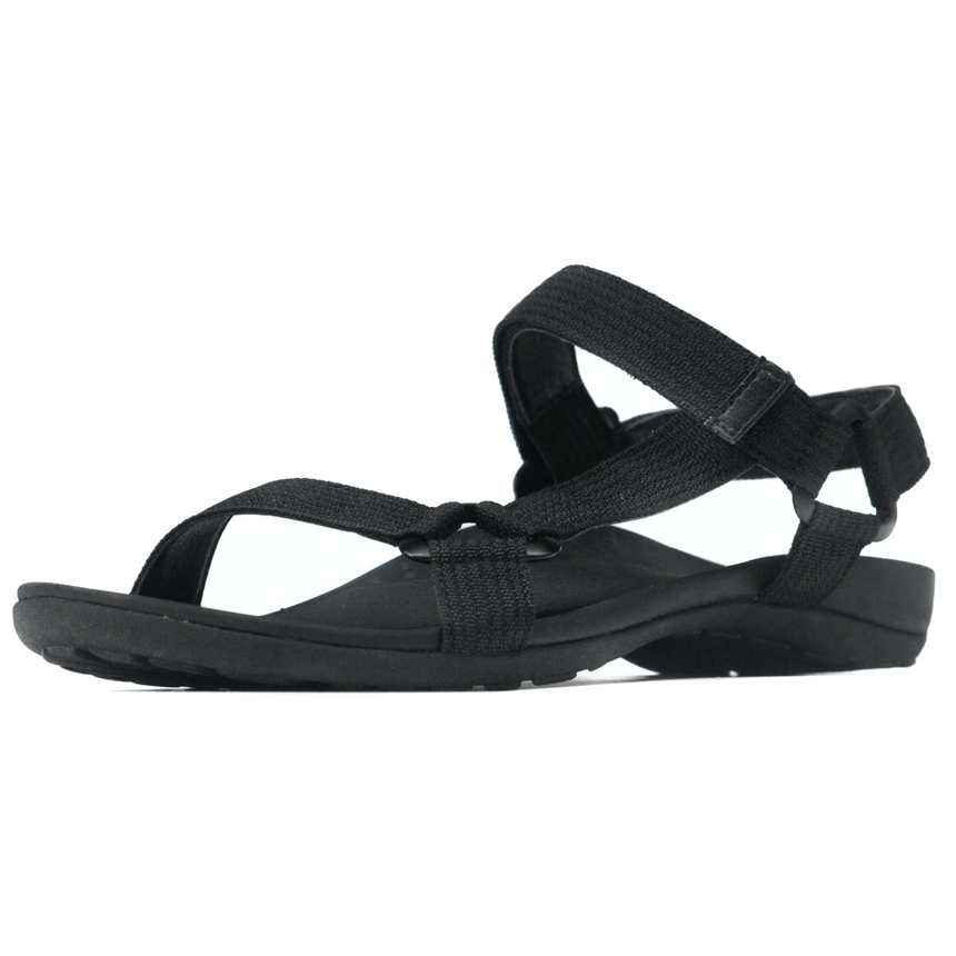 ARCHLINE Unisex Viva Orthotic Sandals Foot Pain Relief w Strap Shoes - Black - EUR 45 (Mens UK12/Ladies US14)