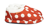 ARCHLINE Orthotic Slippers CLOSED Back Scuffs Moccasins Pain Relief - Red Polka Dots - EUR 36 (Womens 5 US)