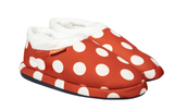 ARCHLINE Orthotic Slippers CLOSED Back Scuffs Moccasins Pain Relief - Red Polka Dots - EUR 37 (Womens 6 US)