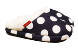 ARCHLINE Orthotic Slippers Slip On Arch Scuffs Pain Relief Moccasins - Polka Dots - EU 36