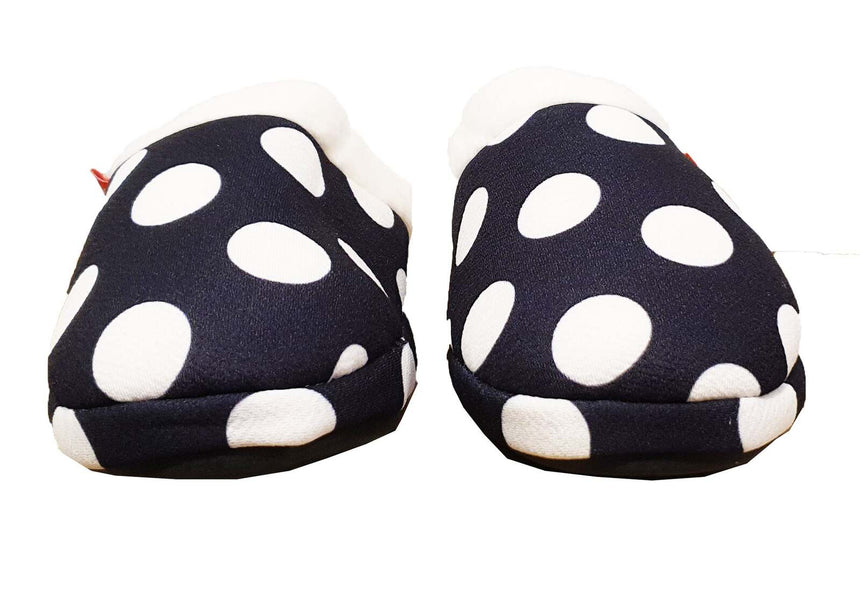 ARCHLINE Orthotic Slippers Slip On Arch Scuffs Pain Relief Moccasins - Polka Dots - EU 36