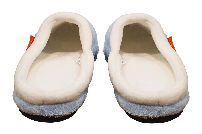 ARCHLINE Orthotic Slippers Slip On Arch Scuffs Pain Relief Moccasins - Baby Blue - EU 36