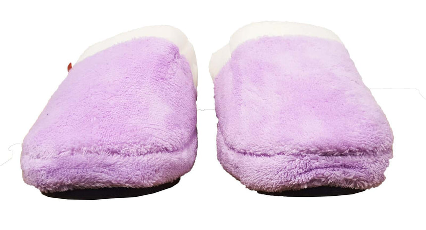 ARCHLINE Orthotic Slippers Slip On Arch Scuffs Pain Relief Moccasins - Lilac - EU 36