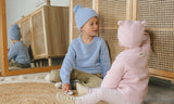 Ponchik Babies + Kids Bear Beanie Hat Warm Winter - Love - 3-12 Months