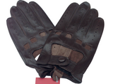 DENTS Womens Kangaroo Leather Driving Gloves Unlined w/ Gift Box Ladies - Brown - Large