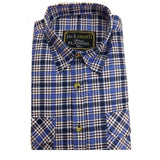 Mens FLANNELETTE SHIRT Check 100% COTTON Flannel Vintage Long Sleeve - 48 (Full Placket) - 4XL