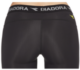 DIADORA Ladies Compression Sports 3/4 Tights Gym Yoga Thermals - Black - 8