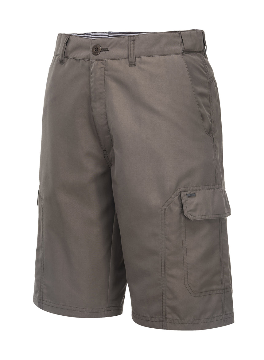 HUSKI Cargo Shorts Mens Cascade Microfibre Flexi Fit Short Army Military 515206 - Clay - 5XL (117cm Waist)