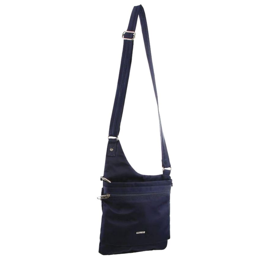 Pierre Cardin RFID Cross Body Bag Travel Anti-Theft Slash Proof Sling - Navy