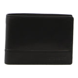 Pierre Cardin Mens Rustic Leather Wallet Bi-Fold RFID Slim - Black