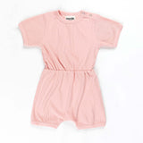 Ponchik Babies + Kids - Ribbed Cotton Romper - Lemonade - 0-3 months