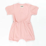 Ponchik Babies + Kids - Ribbed Cotton Romper - Lemonade - 0-3 months