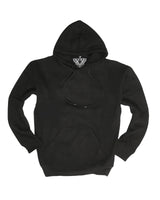 Adult Mens 100% Cotton Fleece Hoodie Jumper Pullover Sweater Warm Sweatshirt - Black - XL