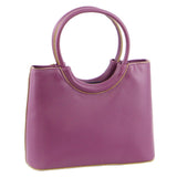 Milleni Mini Fashion Bag Tote Handbag in Plum