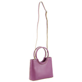 Milleni Mini Fashion Bag Tote Handbag in Plum