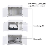 Cleo Cat Litter Cabinet, White