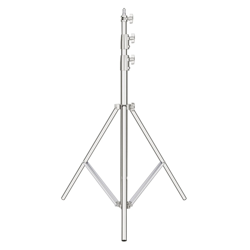 3Pcs 260cm Heavy Duty Stainless Steel Light Stand for Photo and Video