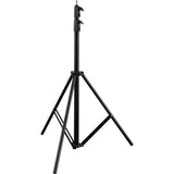 Hridz 2.8m Stainless Steel Light Stand Black Colour Heavy Duty with 1/4" to 3/8" Spigot