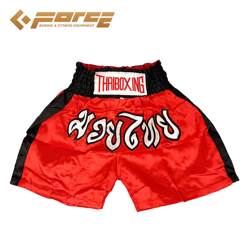 Adults Boxing Pants Satin Red BlackstripXXL