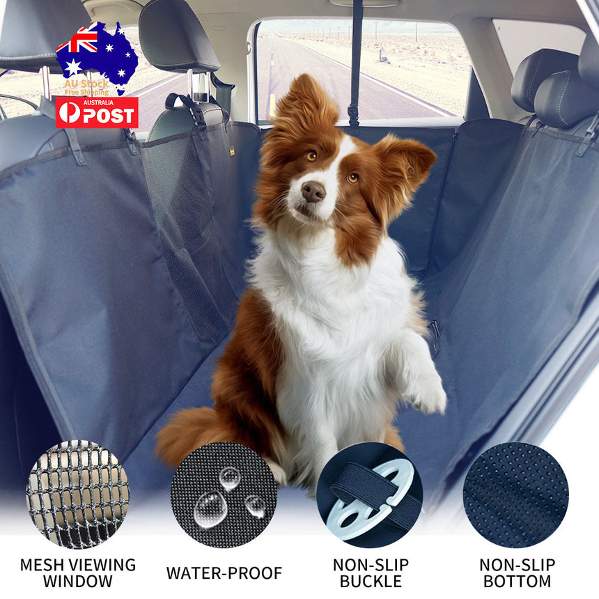 Ondoing Cargo Pet Car Boot Back Seat Cover Rear Dog Waterproof Protector Liner Mat Pad Black