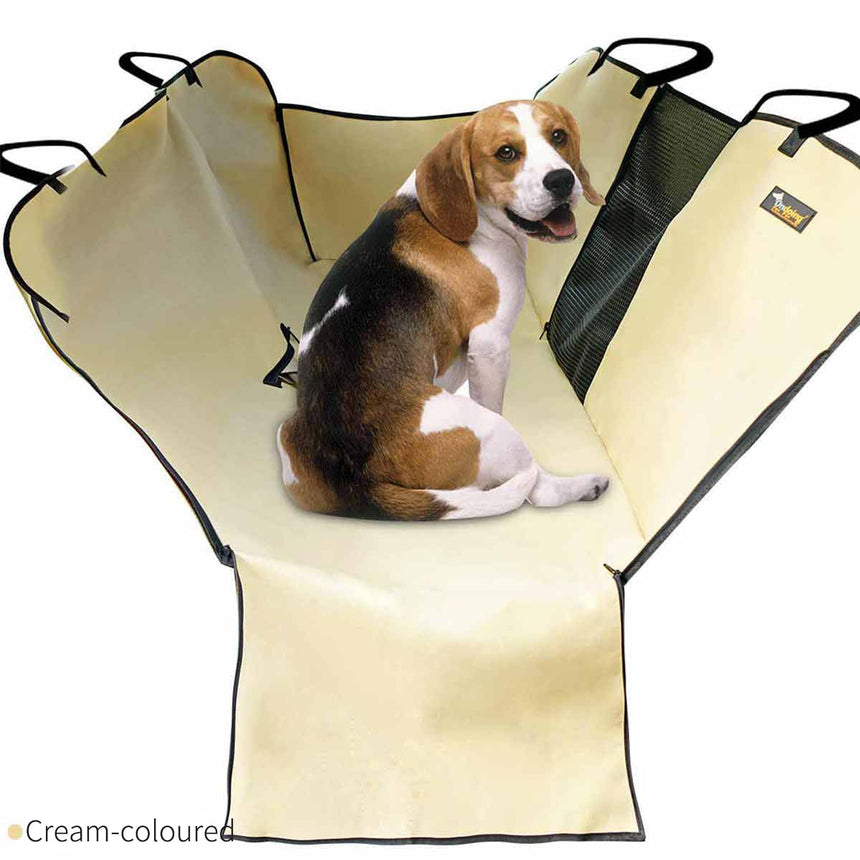 Ondoing Cargo Pet Car Boot Back Seat Cover Rear Dog Waterproof Protector Liner Mat Pad Cream