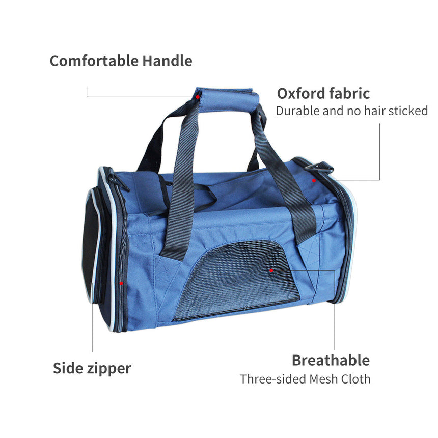 Ondoing Portable Pet Carrier Tote Travel Bag Kennel Soft Dog Crate Cage Indoor Outdoor