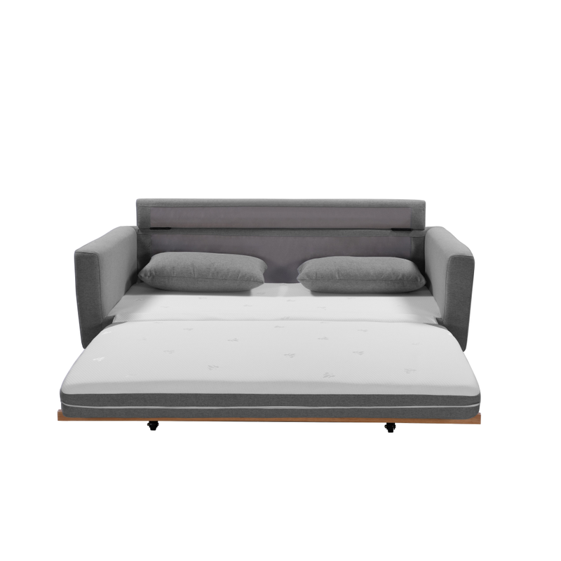 SHASA 2 Seater Pull-out Sofa bed Grey celadon